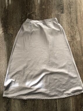 Silvery Blue Midi Dress L